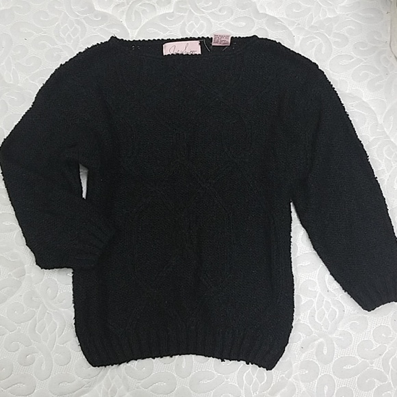 Jaclyn Smith Sweaters - Black Loose Knit Sweater